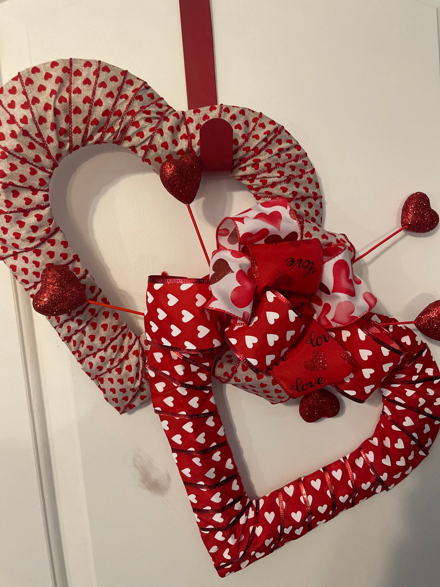 Double Valentine's Heart Wreath