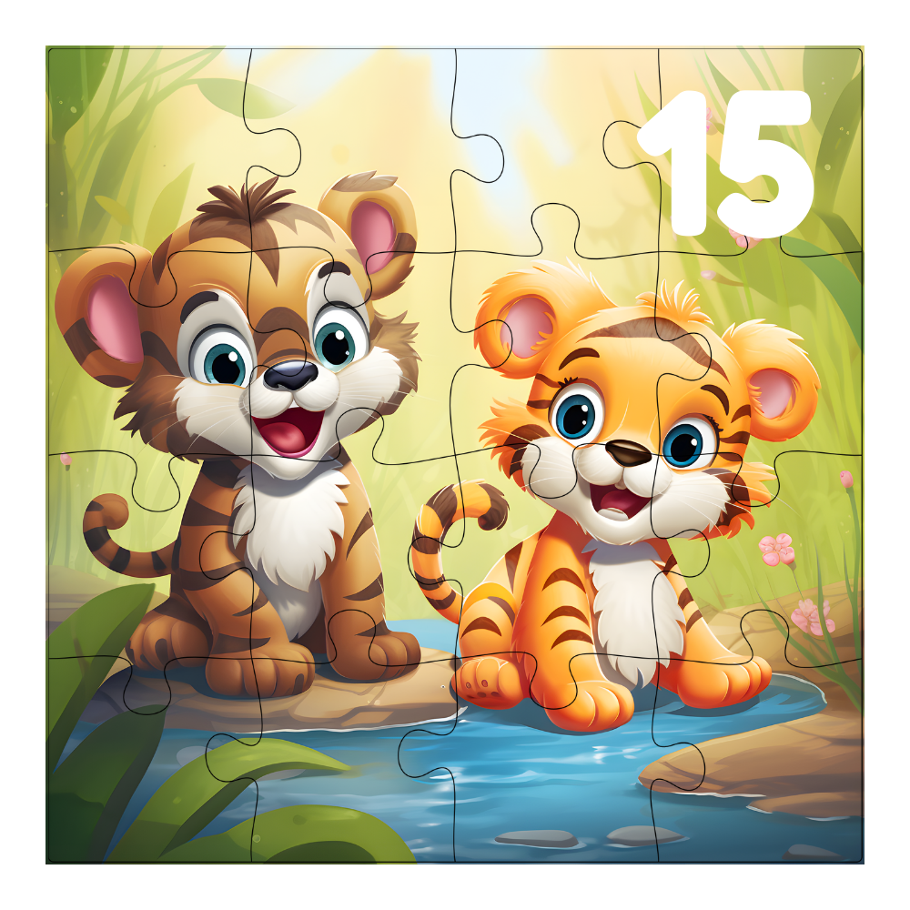 Multi piece jigsaw puzzles