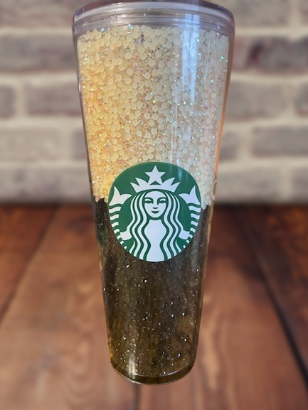 Rhinestone filled 24 ounce Starbucks cup