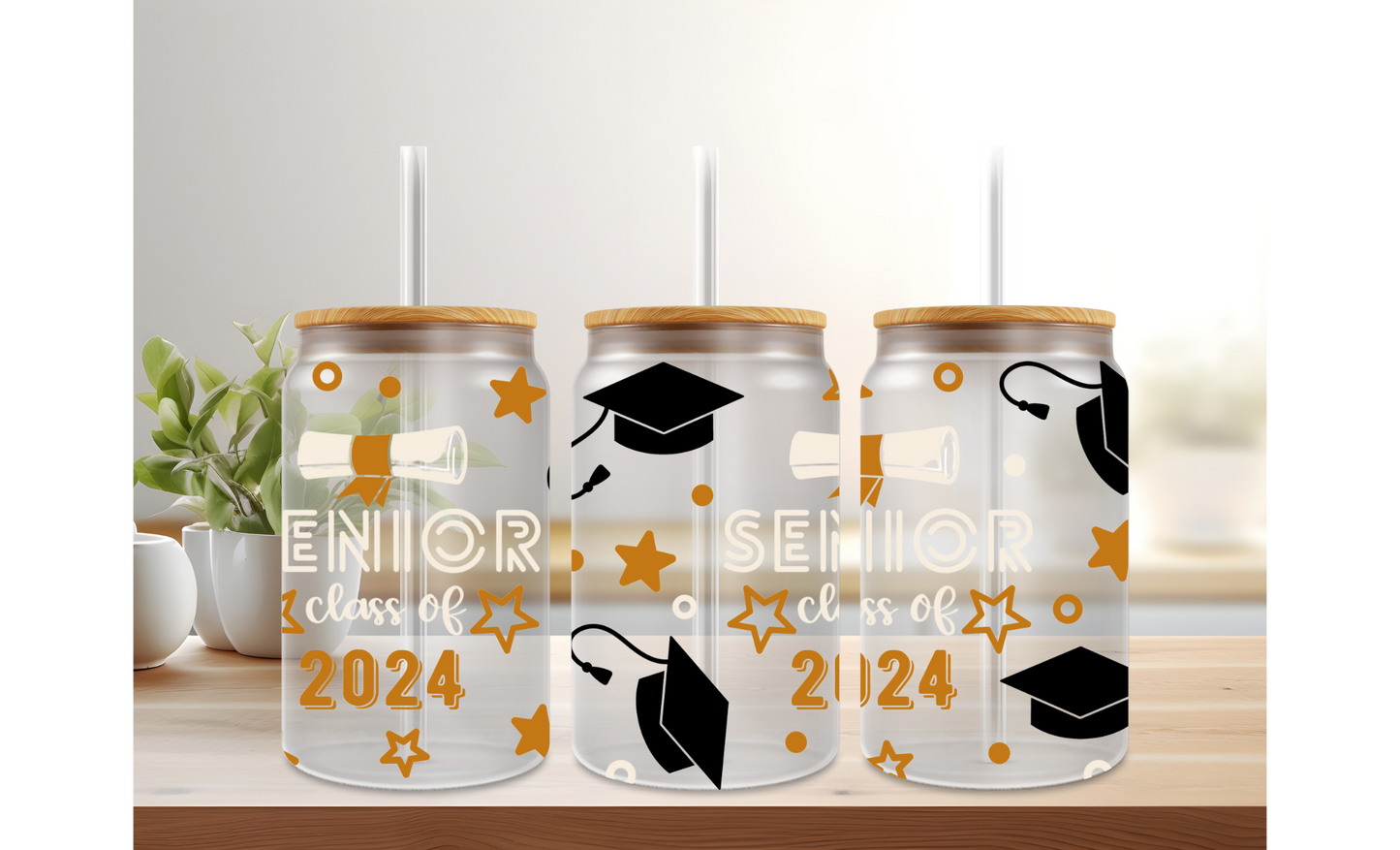 2024 Graduation Glass