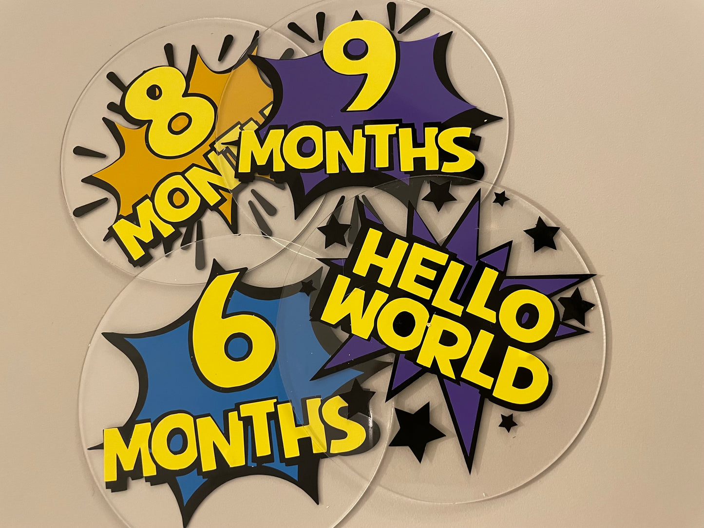 Acrylic Baby Milestone Disks