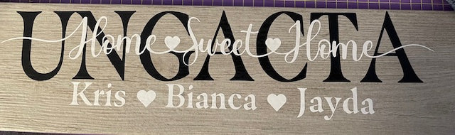 Personalized Ceramic Wood Signs