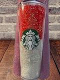 Rhinestone filled 24 ounce Starbucks cup